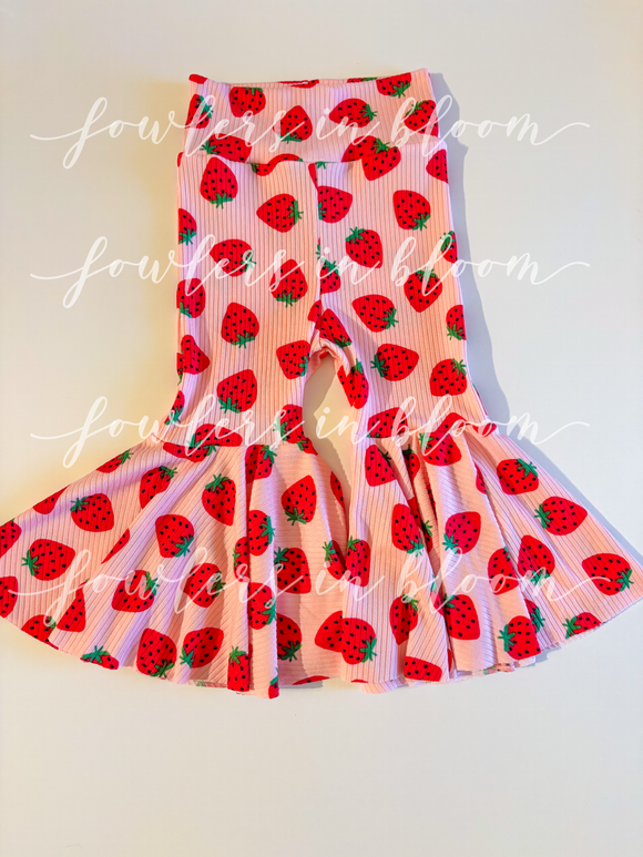 9/12M Strawberry Bell Bottoms
