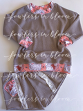 4T Beige Urban Rib Santa Set