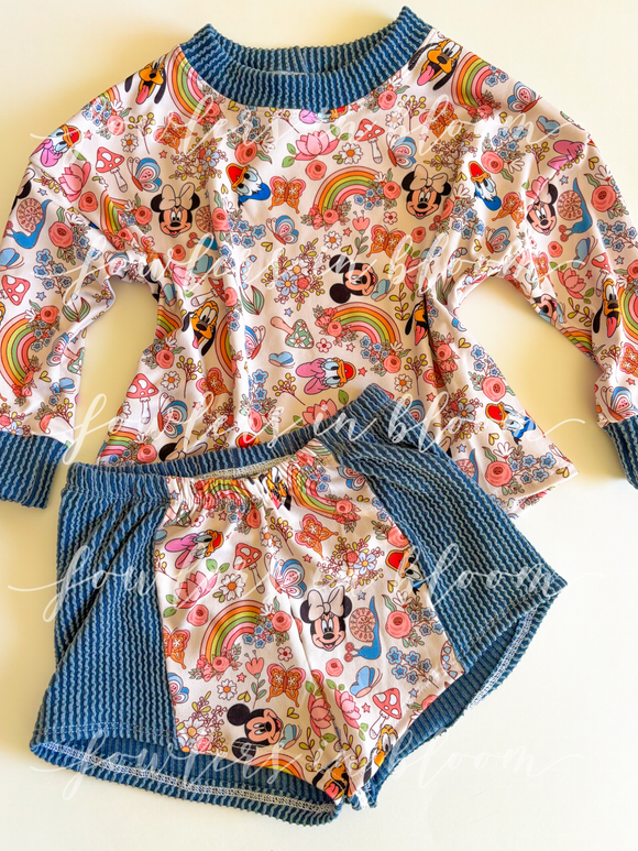 3T Magical Mouse + Blue Urban Rib Set