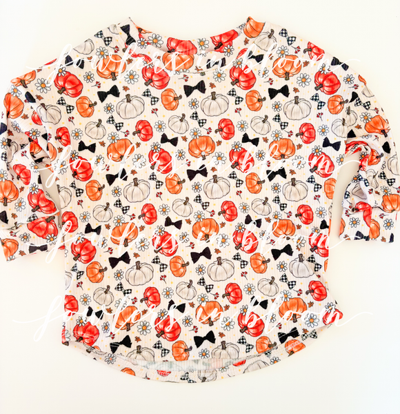 3T Cream Pumpkin Lounge Top
